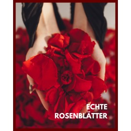 Mia Milano Real Rose Petals I Rose Petals Decoration Made of Infinity Roses I Romantic Gift for Women I Flowers Made of Real Roses in Gift Box I Preserved Rose Petals