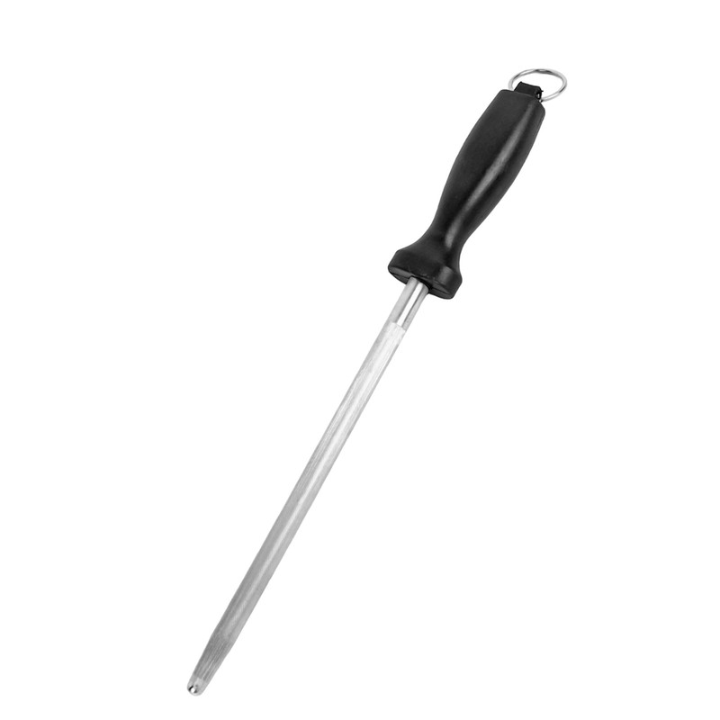 Knife Sharpening Steel Fine Groove Sharpener Rod Round 8in for