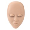 3pcs Lash Mannequin Head Double Layers Realistic Training 3D Rubber