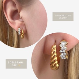 Monte Earrings, Stainless Steel