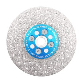 Diamond Granite Cutting Wheel,BRSCHNITT 5 Inch 125mm Vacuum Brazed Angle Grinder Diamond Blade with 5/8-11 Thread for Grinding Beveling Shaping Rounding Granite,Porcelain,Tile,Stone,Marble,Quartz