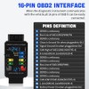 Professional OBD2 Breakout Box with LED Indicator, 16-Pin Diagnostic Tool