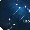 Nacnic Constellation Leo Star Symbol Poster A4 White Background