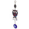 9.3in Blue Evil Eye Owl Pendant Decoration Protection Blessing Lightweight