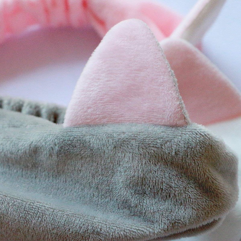 Onwon Cat Ear Headbands - Fluffy Makeup Hairbands for Face