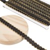 DELORIGIN 13 Yards Black Braid Trim, 15mm/0.6" Decorative Gimp Ribbon,