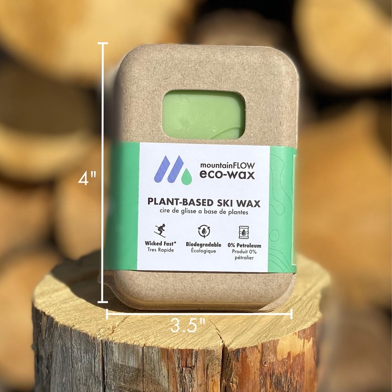 MountainFLOW Plant Derived Biodegradable Petroleum Free Ski Snowboard Hot Wax