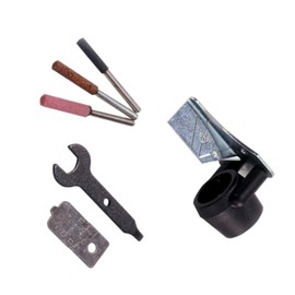 Chainsaw Sharpener Attachment Chain Saw Sharpening Adapter Grinding Stones Rotary Tool Accessory Set for DIY Projects