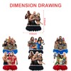 6Pcs Wrestling Party supplies set Honeycomb Centerpieces Double Sided Table