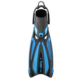 TUSA SF-0114 Solla Scuba Diving Fins with Bungee Strap, Small, Fishtail Blue