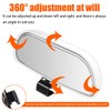 BESULEN Blind Spot Mirror for Car, HD Glass Adjustable Convex