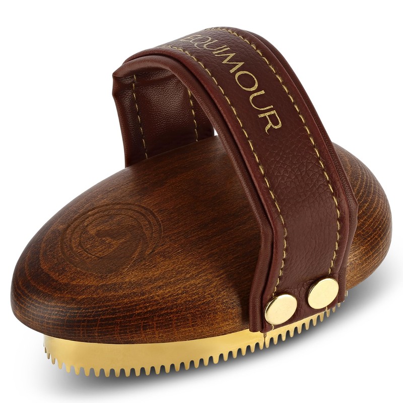 Equimour Metal Curry – Horse Curry with Brass Tines &