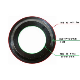 MicrOHERO 1-1/8 (30mm) Fork Column 1-1/2 Lower Ball Push, Tapered Head Tube, Fits 1.2 inches (30 mm) Column Forks, Lightweight, Aluminum Alloy Black