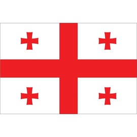 GLOBAL ADVERTISING SOLUTIONS 3x5 Country National Flag Made in USA Bright Colors Long Lasting and Weather Resistance Country State Flag only Without Pole kit and Mount (Georgia)