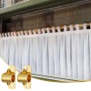 Morningro 4 Pcs Outside Mount Curtain Rod Bracket 3/8" Brass