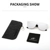 FEISEDY Mirrored Rimless Sunglasses One Piece Lens Reflective Sunglasses for