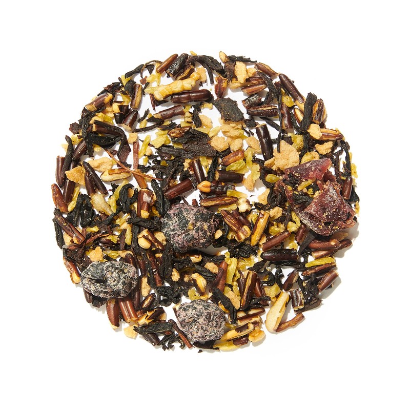 DAVIDsTEA Manoomin Maple Black Tea, low caffeine, iconic tin