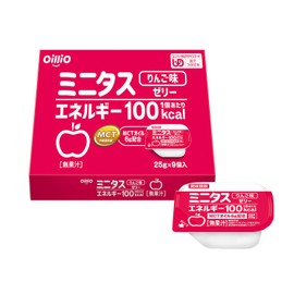【 通販限定商品 】 日清オイリオ ミニタス エネルギー ゼリー 225g(25g×9個) 9個入り セット りんご味 MCTオイル 配合 栄養補給