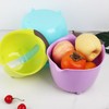 3pcs Drain Colander Set Food Grade PP Stackable Fruit Vegetable