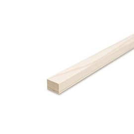 Reese Smooth Edge Boards - Planed Spruce - 1.9 cm Thick x 60 cm Long - 3 cm Wide - For Building Shelves and Furniture as well as for Crafts