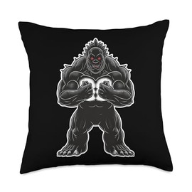 Giant Monster Giant Monster Muscular Creature Graphic Novel Throw Pillow