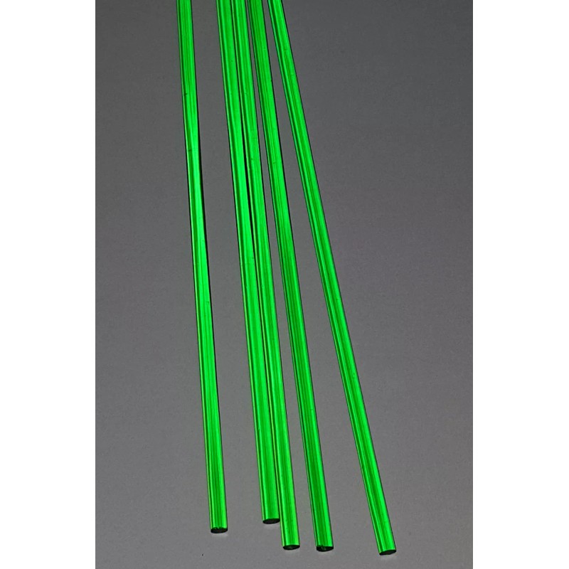 Best Acrylics 5 CLEAR GREEN 1/4” DIAMETER 18” INCH LONG