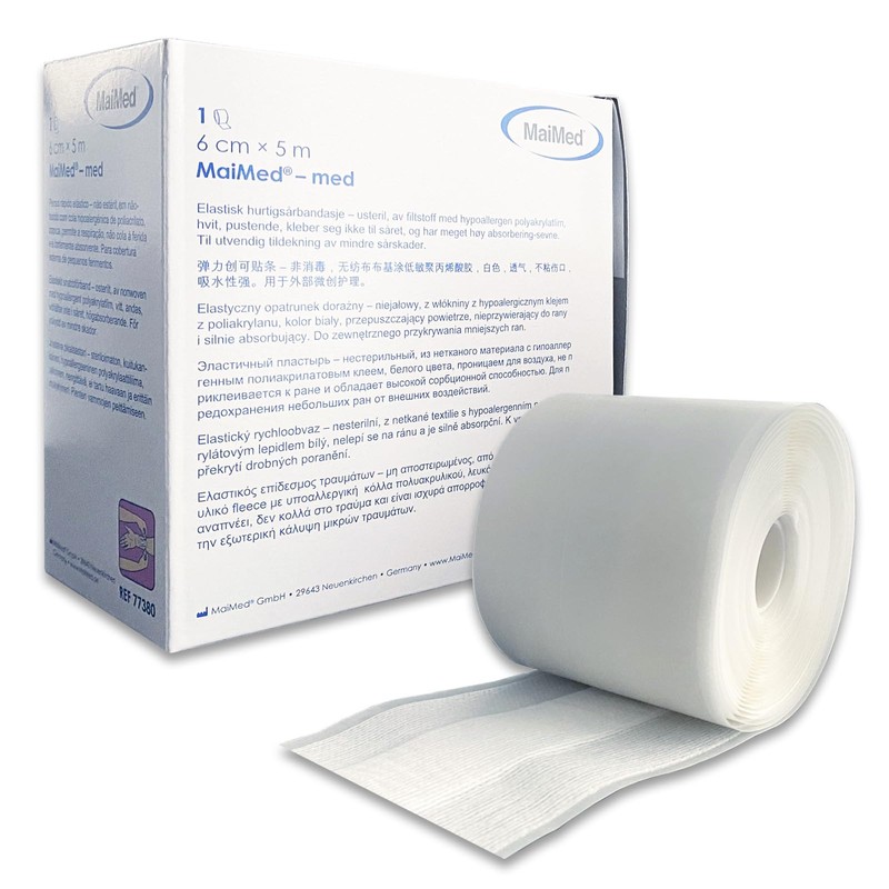 Saxomed Pflaster Rolle 6cm x 5m Pflaster Box Wundpflaster Heftpflaster