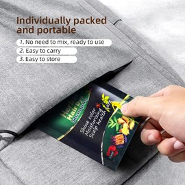 Purple Hair Dye Shampoo 3 in 1 for Women/Men Hair Color, Herbal Natural Dye Cover Gray Grey Coverage Permanent Instant | Easy to Use | Travel Size (Purple)