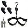 4PCS Adjustable Strap Fishing Boot Hangers with 360° Swivel Hook,