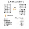 Allgonicer Wire Grid Storage Shelf, Interlocked 14" Cubes, Sturdy &