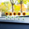 Attachable Car Shaking Sunflower Decoration Car Bobblehead Deco / 부착식 차량 흔들 해바라기장식 자동차 버블헤드 데코