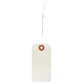 Nagatoya Shoten [RoHS Compliant Wire] Recycled Paper Luggage Tags No. 4 (Medium) 200 Sheets P N-N514