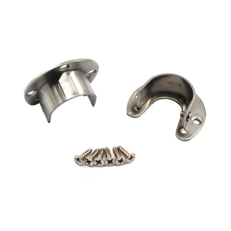 Annakideya 304 stainless steel heavy duty wardrobe rod bracket closet