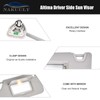 Nakuuly Left Driver Side Sun Visor Gray with Light, Without