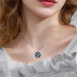 YAFEINI Horse Necklace Sterling Silver Origami Horse Pendant Necklace Crystal Jewelry Mothers Day Gifts for Women Wife Girlfriend