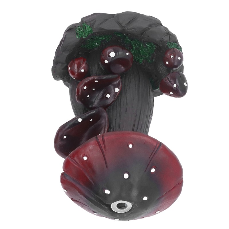 Mushroom Backflow Incense Burners Handcrafted Exquisite Details Resin Backflow Incense