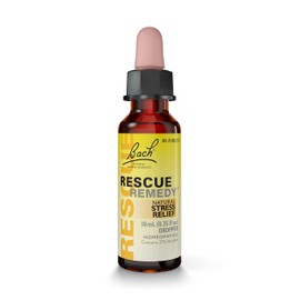 Bach RESCUE REMEDY Dropper 10mL, Natural Stress Relief, Homeopathic Flower Essence, Vegan, Gluten & Sugar-Free, Non-Habit Forming