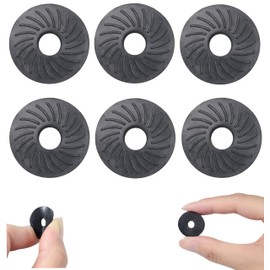 1/4 inch Space Adapter for 1/4" Camera Screw Camera Tripod Hot Shoe Cold Shoe Adapter Shooting Support Accessories Elastic Rubber Fixing Protective Spacer (6pcs Helix)