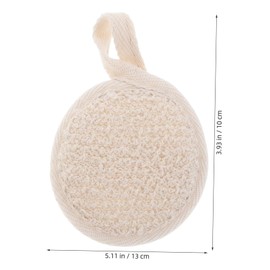 SAFIGLE Loofah Body Scrubber Natural Exfoliating Bath Tool for Men and Women Lightweight Cotton Design Quick Drying Comfortable Grip for Relaxing Bath Rituals