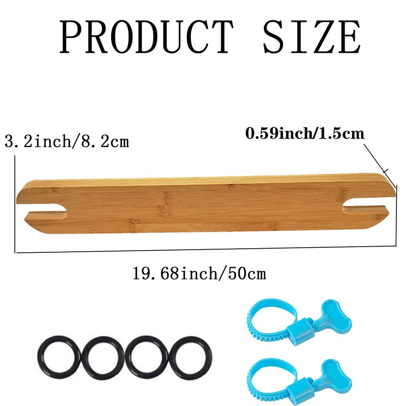 High Chair Footrest, Natural Bamboo Wooden Footrest Compatible with IKEA