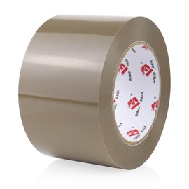 BOMEI PACK 3 inch Wide Brown Packing Tape, 3 inch x 110 Yards (330ft), Industrial Grade 3'' Heavy Duty Shipping Tape Refills for Box Office Moving, Packaging and Mailing