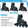 PAPAISON Boys Inline Skates Ages 5-8 8-12, Adjustable Size Beginner