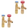 PACKOVE 4pcs Refrigeration Coupling Valves for Automotive Air Conditioner Recharge