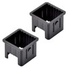 2 Pack Square Tube Inserts Sleeve Converter Edge Length 50mm