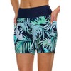 Hurley High Waisted Swim Shorts Women, 5" Board Shorts with