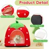 Guinea Pig Bed Rabbit Hideout Cozy Hamster Cave Leash Accessories