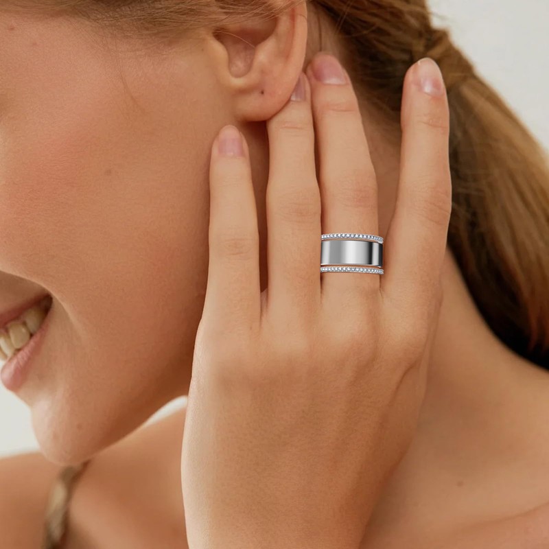 2-Pack 14K Gold Plated Stacking Rings for Oura Gen 4/Oura