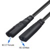 JORINDO 2PCS IEC 320 C8 Male to C7 Female Power