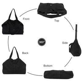 LHHMZ Denim Hobo Bags for Women Retro Jeans Shoulder Bag Casual Jeans Tote Handbags Denim Leisure Bags for Teenage Girls, black, Unit size, Retro