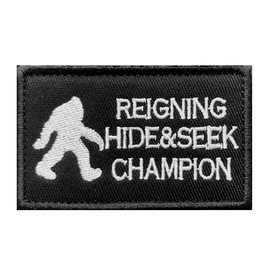 Antrix Reigning Hide and Seek Champion Tactical Military Emblem Badge Patch - 3.15"x2"